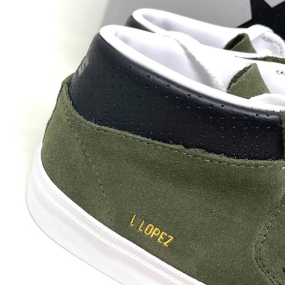 Converse Louie Lopez Pro Shoes Women's Size Suede Khaki Mid Top Casual 171981C - Picture 9 of 11